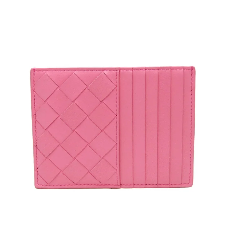 Women's money clip with a scalloped edge​Bottega Veneta Intrecciato  Leather Wallet  (Pre-Owned)