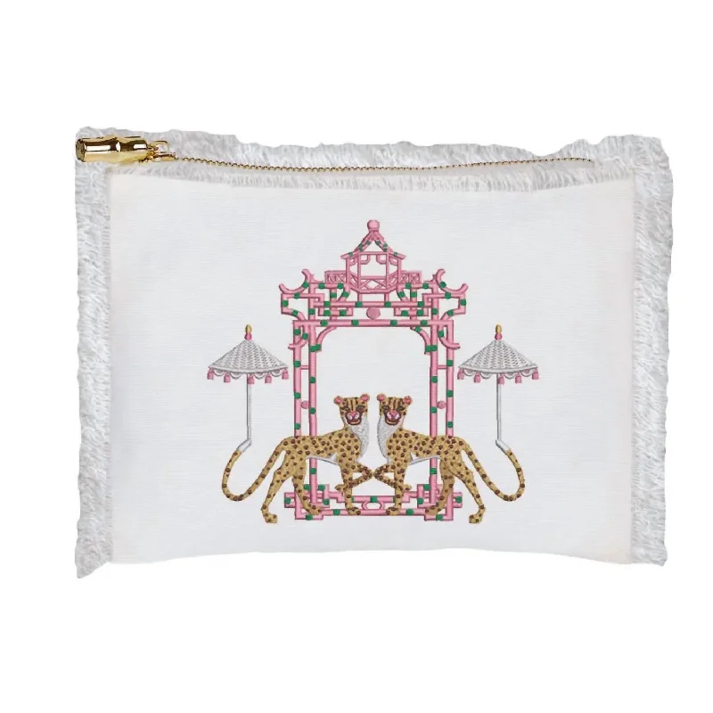 How to choose the right money clipCheetah Cosmetic Bag In White