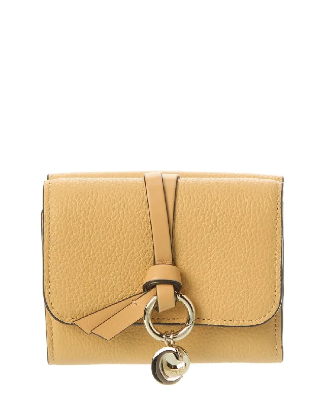 Money clips vs traditional walletsChloé Alphabet Leather French Wallet