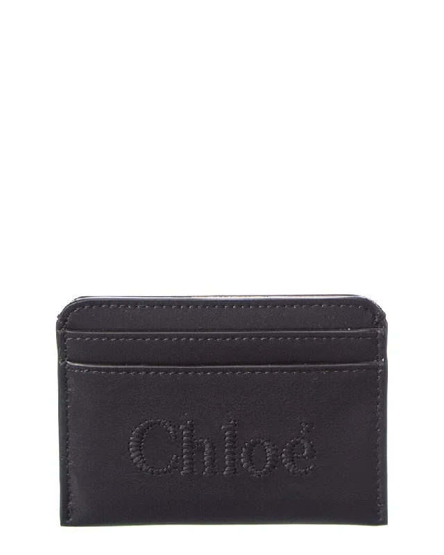 Eco-friendly money clips made from sustainable materialsChloé Sense Leather Card Holder Eco-friendly money clips made from sustainable materialsChloé Sense Leather Card Holder