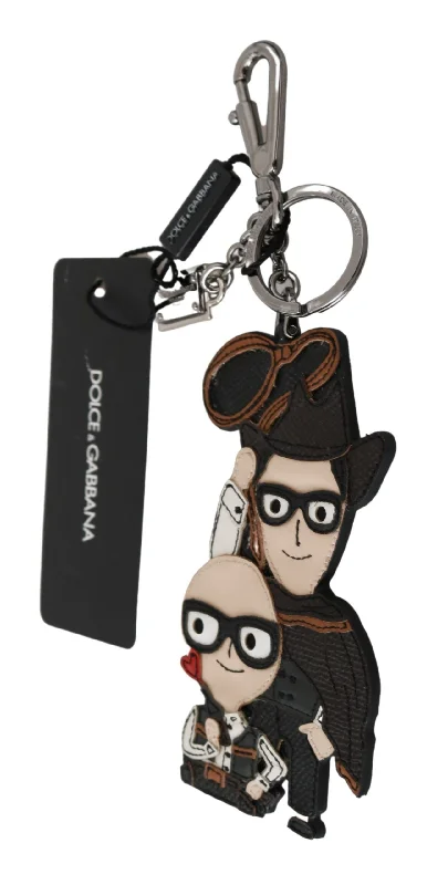 Money clips with RFID protectionDolce & Gabbana Chic Leather-Trim Keychain with Brass Women's Accents Money clips with RFID protectionDolce & Gabbana Chic Leather-Trim Keychain with Brass Women's Accents