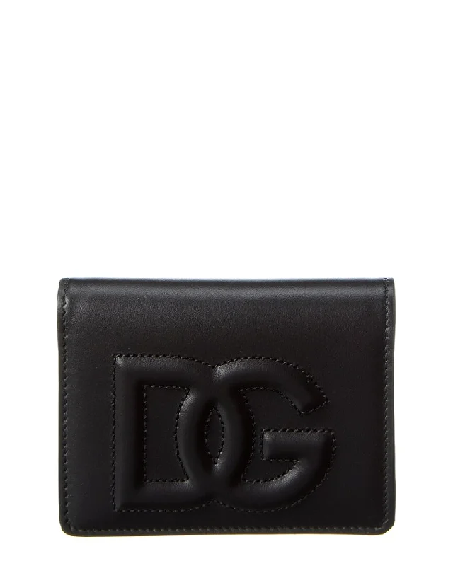 Vintage-style money clips for collectorsDolce & Gabbana DG Logo Leather Card Case