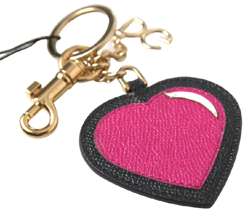 Slim money clips for minimalist walletsDolce & Gabbana Elegant Leather Keychain with pink Women's Accent Slim money clips for minimalist walletsDolce & Gabbana Elegant Leather Keychain with pink Women's Accent