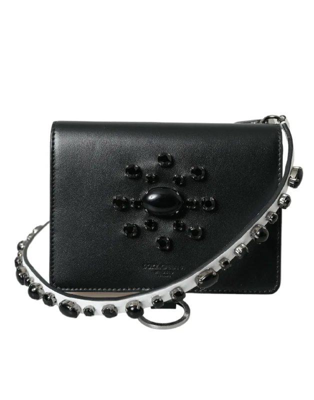 Eco-friendly money clips made from sustainable materialsDolce & Gabbana Leather Crystal Embellished Cardholder Women's Wallet Eco-friendly money clips made from sustainable materialsDolce & Gabbana Leather Crystal Embellished Cardholder Women's Wallet