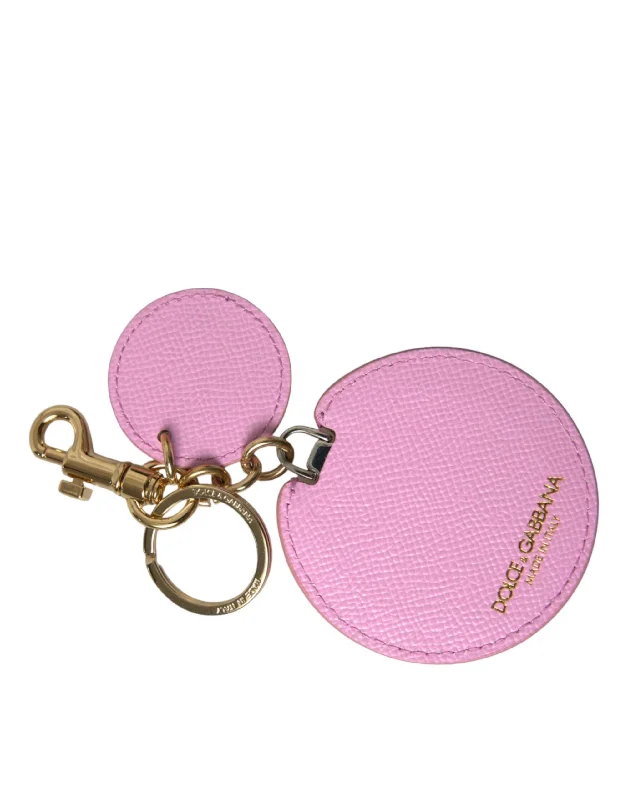 Slim money clips for minimalist walletsDolce & Gabbana pink Calf Leather Metal Logo Print Keyring Women's Keychain Slim money clips for minimalist walletsDolce & Gabbana pink Calf Leather Metal Logo Print Keyring Women's Keychain