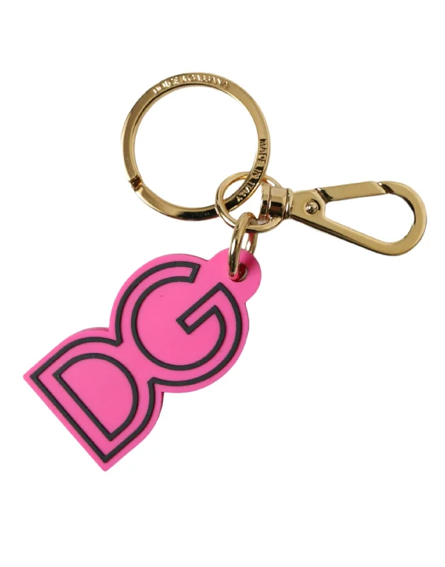 Money clips with built-in bottle openersDolce & Gabbana pink Rubber Tone Metal DG Logo Keyring Women's Keychain Money clips with built-in bottle openersDolce & Gabbana pink Rubber Tone Metal DG Logo Keyring Women's Keychain
