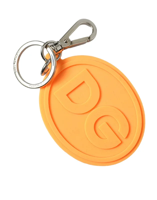 Slim money clips for minimalist walletsDolce & Gabbana  Rubber DG Logo  Brass Metal Keyring Women's Keychain