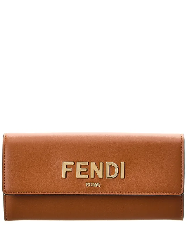 Lightweight money clips for travelFENDI FF Leather Continental Wallet On Chain