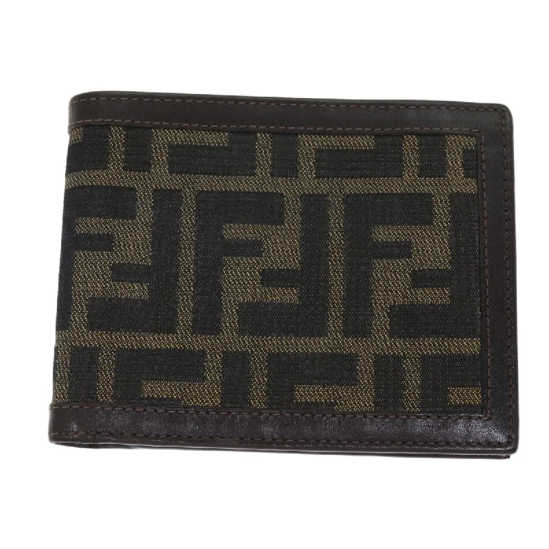 Personalized engraved money clips for menFendi Zucca  Canvas Wallet  (Pre-Owned)