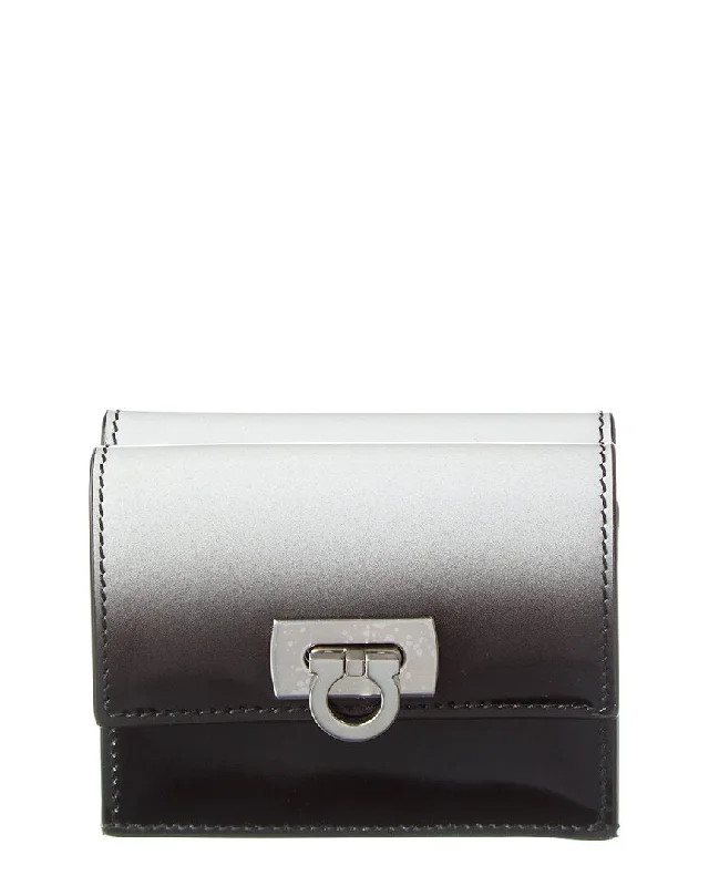 Money clips with RFID protectionFerragamo Gancini Clasp Leather Card Case Wallet