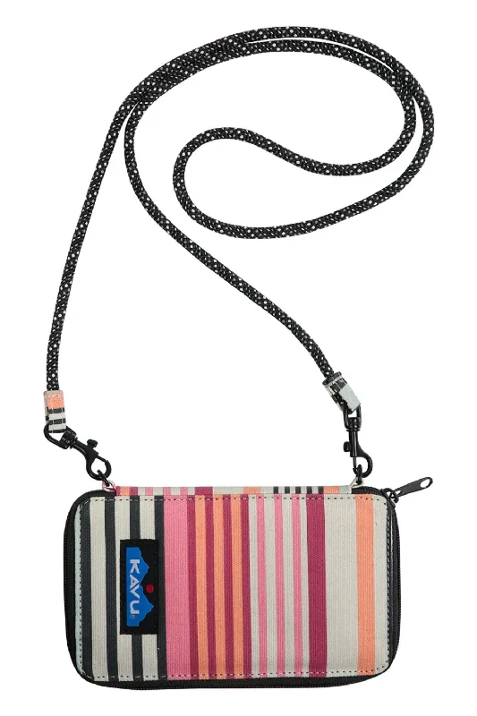 Women's money clip for a bridal party gift​Go Time Phone Wallet In Midsummer Stripe