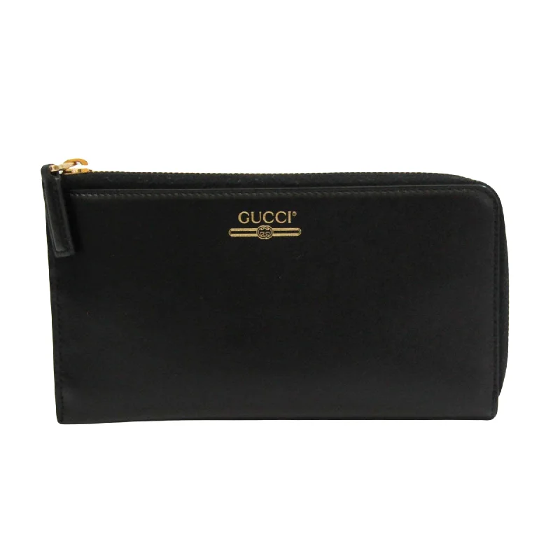 Women's money clip in a metallic sheen finish​Gucci  Leather Wallet  (Pre-Owned)