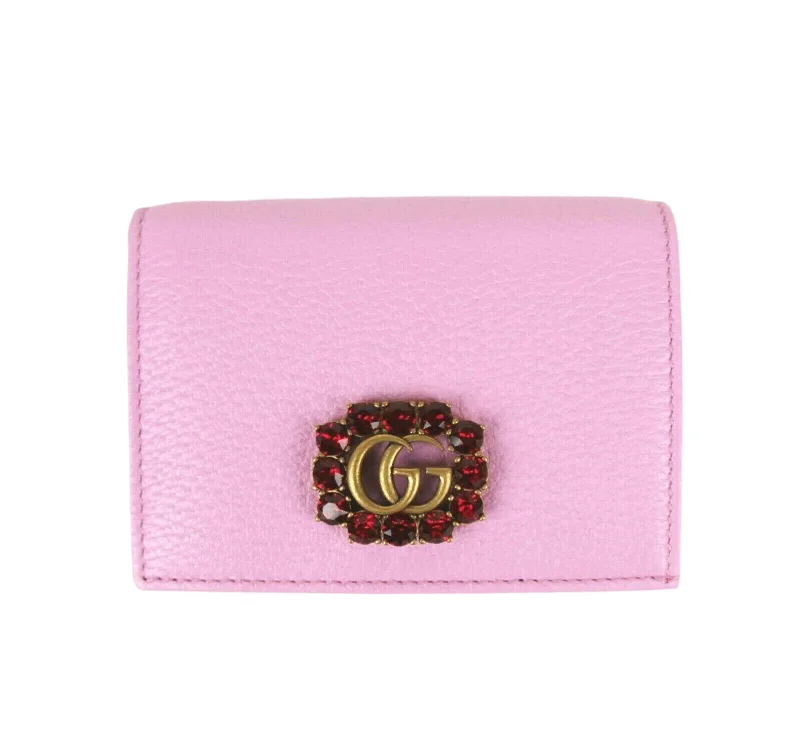 Money clips with built-in bottle openersGucci Marmont Women's  Leather Wallet w/Crystal Double G