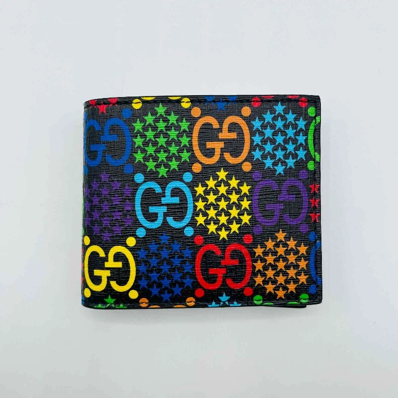 Eco-friendly money clips made from sustainable materialsGucci Unisex GG Supreme Psychedelic Bi-fold Wallet Eco-friendly money clips made from sustainable materialsGucci Unisex GG Supreme Psychedelic Bi-fold Wallet