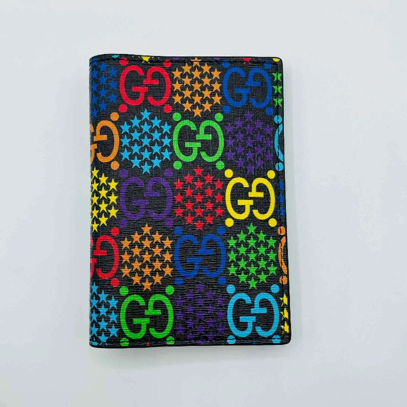 Vintage-style money clips for collectorsGucci Unisex Rainbow Supreme GG Leather Psychedelic Passport Holder Vintage-style money clips for collectorsGucci Unisex Rainbow Supreme GG Leather Psychedelic Passport Holder