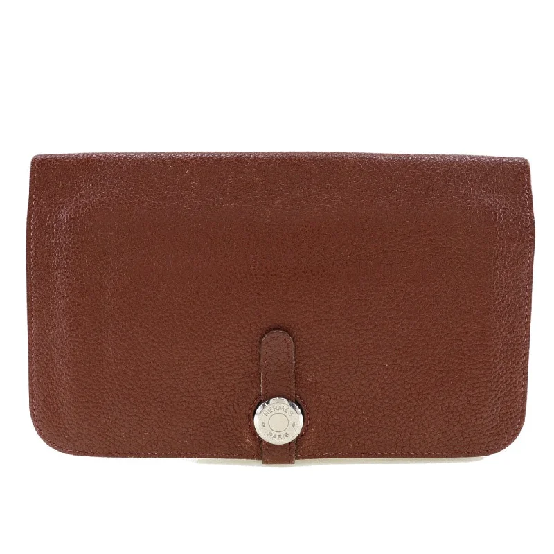 Stainless steel money clips for durabilityHermès Dogon  Leather Wallet  (Pre-Owned)