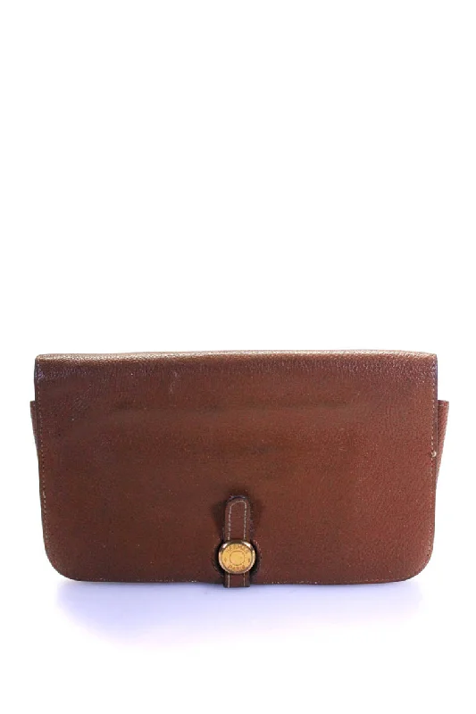 Women's money clip for plus - size handbagsHermes Womens Dogon GM Togo Leather Button Wallet Clutch Fauve Brown Women's money clip for plus - size handbagsHermes Womens Dogon GM Togo Leather Button Wallet Clutch Fauve Brown
