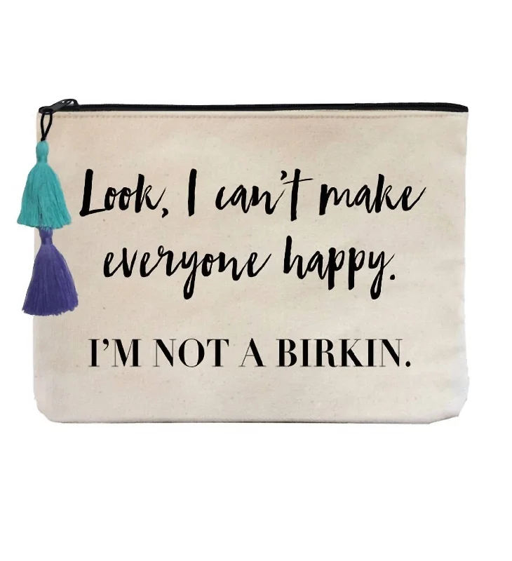 Money clips for holding large amounts of cashI'm Not A Birkin Flat Pouch In Natural