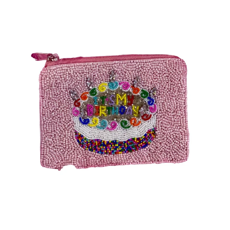 How to clean and maintain metal money clipsIt's My Birthday Seed Bead Coin Pouch In Pink How to clean and maintain metal money clipsIt's My Birthday Seed Bead Coin Pouch In Pink