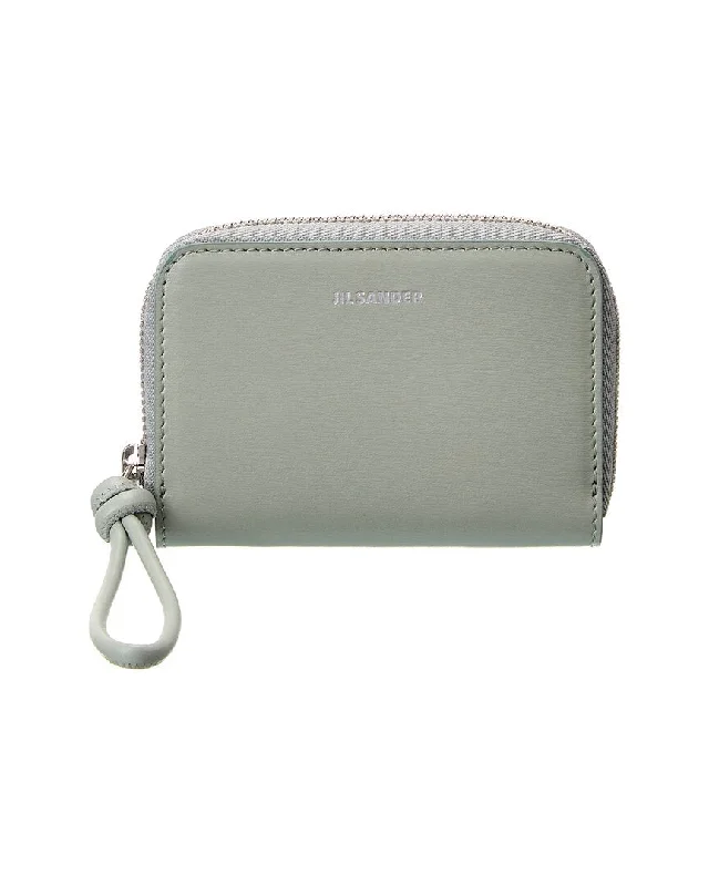 Money clips vs traditional walletsJil Sander Logo Leather Coin Purse