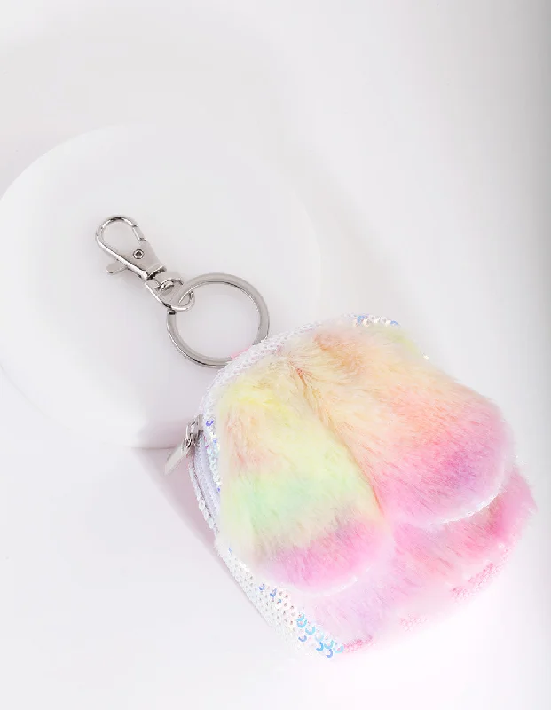 Custom money clips for corporate giftsKids Fluffy Bunny Backpack Keyring