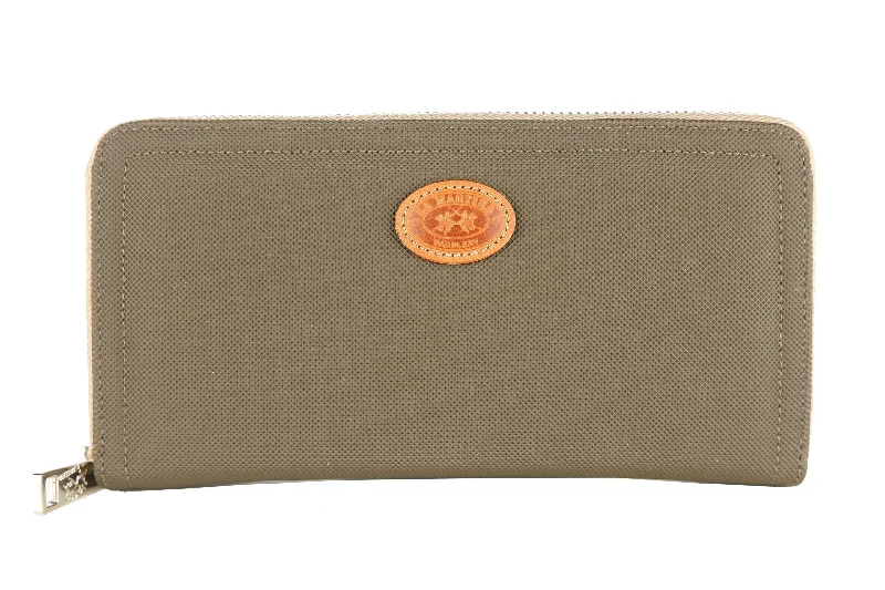 Stainless steel money clips for durabilityLa Martina Chic Kaky Wallet with Leather Women's Accents Stainless steel money clips for durabilityLa Martina Chic Kaky Wallet with Leather Women's Accents