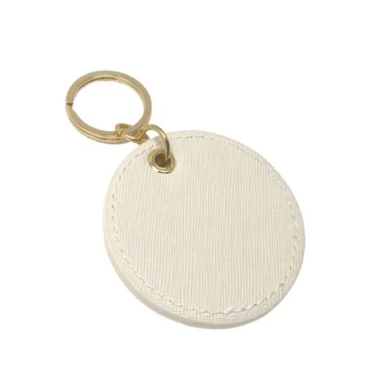 Money clips with magnetic closureLynne Round Keychain In Cream