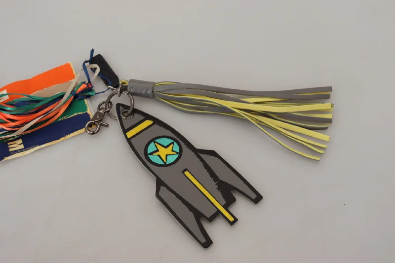 Money clips with magnetic closureMSGM Rocket Ship  Tone Metal Women's Keychain