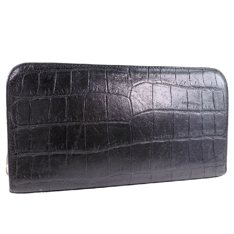 Money clips with magnetic closureSaint Laurent  Leather Wallet  (Pre-Owned)