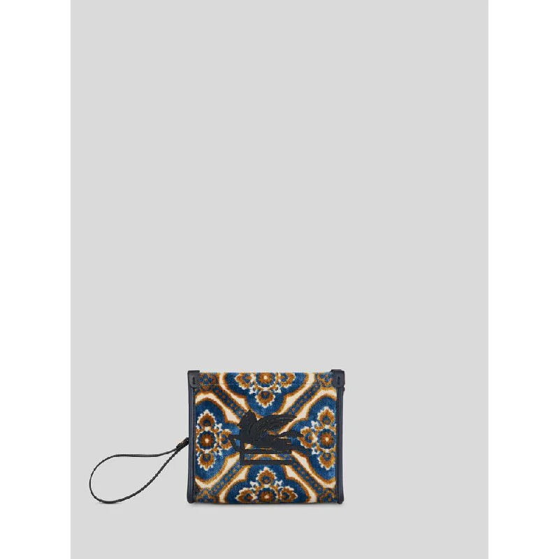 Compact women's money clip for small purses​SMALL JACQUARD POUCH