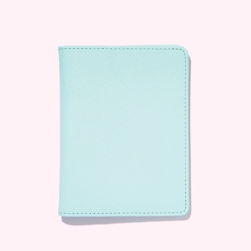 Stainless steel money clips for durabilityTextured Passport Case In Sky