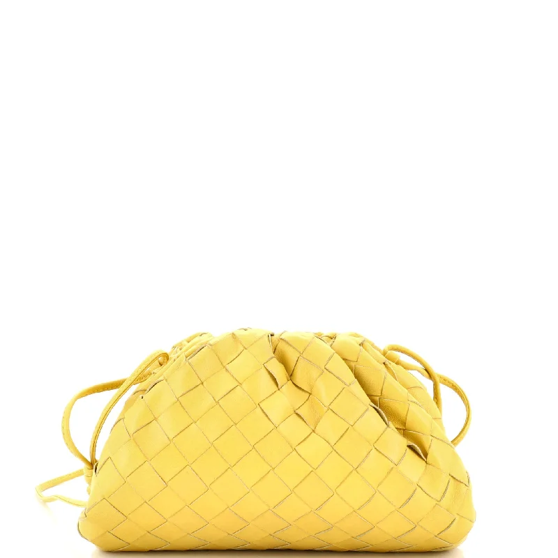 Women's money clip for a back - to - school accessory​The Pouch Intrecciato Nappa Mini