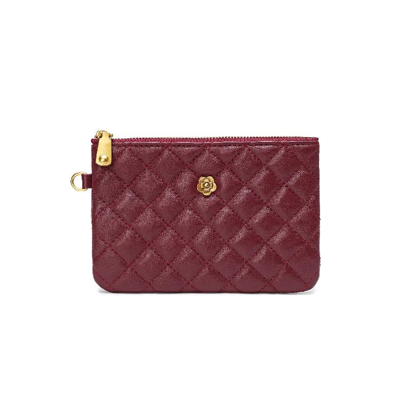Slim money clips for minimalist walletsTiffany & Fred Quilted Sheepskin Leather Pouch/Wallet Slim money clips for minimalist walletsTiffany & Fred Quilted Sheepskin Leather Pouch/Wallet