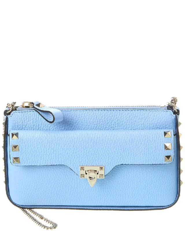 Vintage-style money clips for collectorsValentino Rockstud Grainy Leather Wallet On Chain Vintage-style money clips for collectorsValentino Rockstud Grainy Leather Wallet On Chain