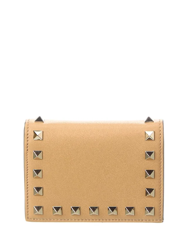 Personalized engraved money clips for menValentino Rockstud Leather Card Holder