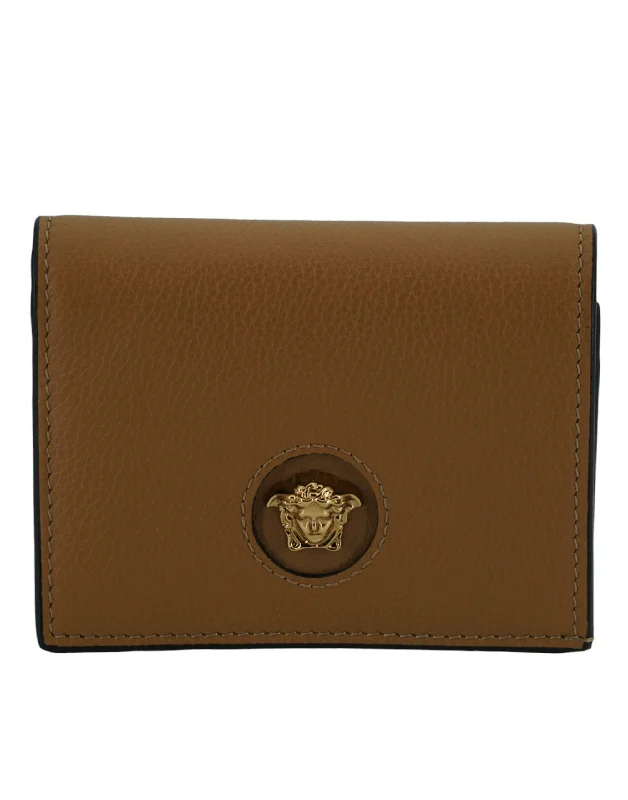 Money clips vs traditional walletsVersace  Calf Leather Compact Women's Wallet