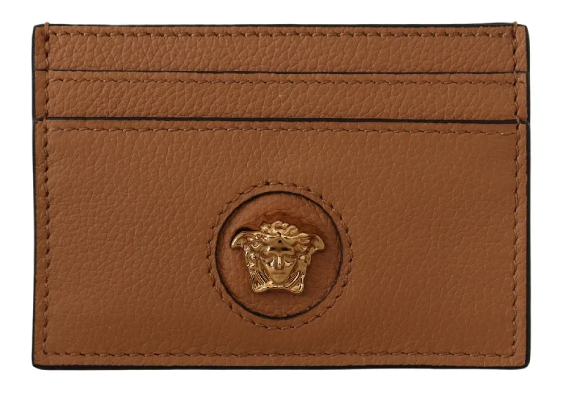 Money clips with built-in bottle openersVersace Elegant Medusa Calf Leather Card Women's Holder Money clips with built-in bottle openersVersace Elegant Medusa Calf Leather Card Women's Holder