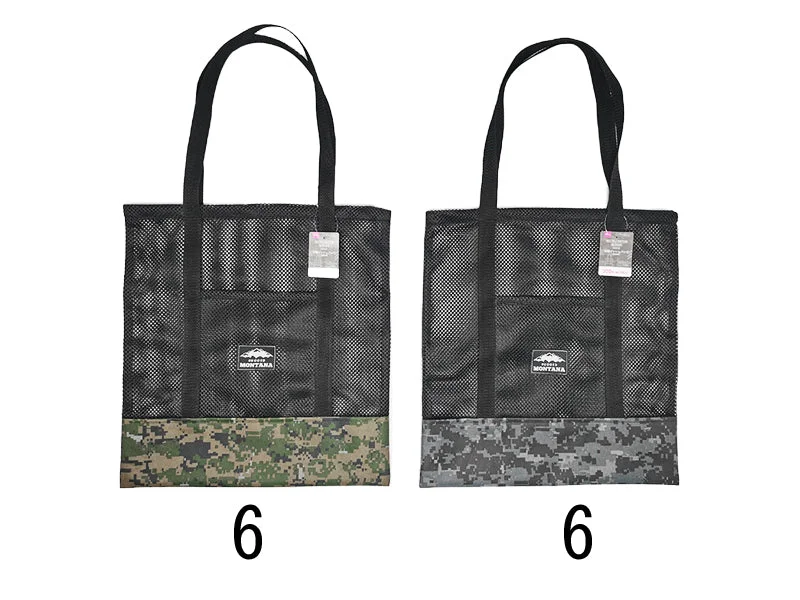 Women's Tote Bag with Magnetic Closure in Orange for Easy Access on the GoMultiple Pattern Mesh Bag -Camouflage-