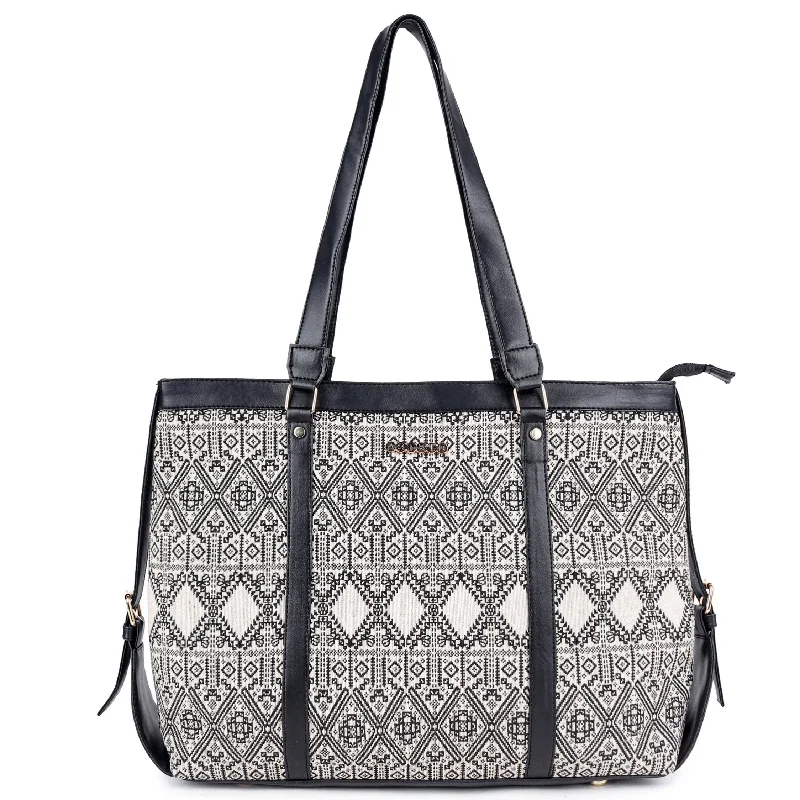 Patchwork Tote Bag in Denim with Vintage - Inspired Designs for a Retro AppealASTRID Multi Color Tote Bags With PVC Handle Patchwork Tote Bag in Denim with Vintage - Inspired Designs for a Retro AppealASTRID Multi Color Tote Bags With PVC Handle