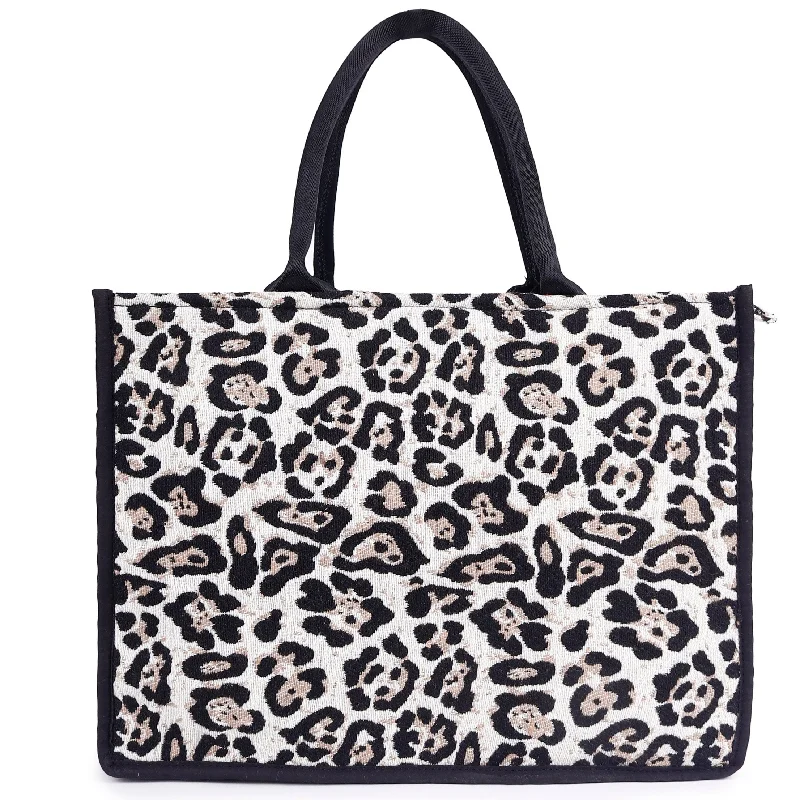 Faux Fur - Trimmed Tote Bag in White for a Cozy Winter LookASTRID Multi Color Tote Bags With Webbing Handle Faux Fur - Trimmed Tote Bag in White for a Cozy Winter LookASTRID Multi Color Tote Bags With Webbing Handle