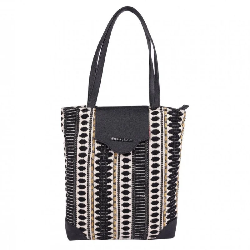 Women's Tote Bag with Detachable Pouch in Purple for Added ConvenienceWomen Black And White Womens Tote With Black Flap Bag Medium Size Women's Tote Bag with Detachable Pouch in Purple for Added ConvenienceWomen Black And White Womens Tote With Black Flap Bag Medium Size