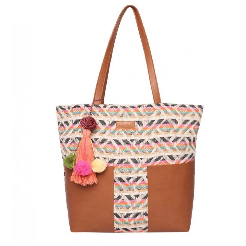Medium - Sized Canvas Tote Bag in Navy Blue with Striped Pattern for a Nautical - Inspired LookWomens Tote Bag Medium Size With Beautiful Tassel Medium - Sized Canvas Tote Bag in Navy Blue with Striped Pattern for a Nautical - Inspired LookWomens Tote Bag Medium Size With Beautiful Tassel