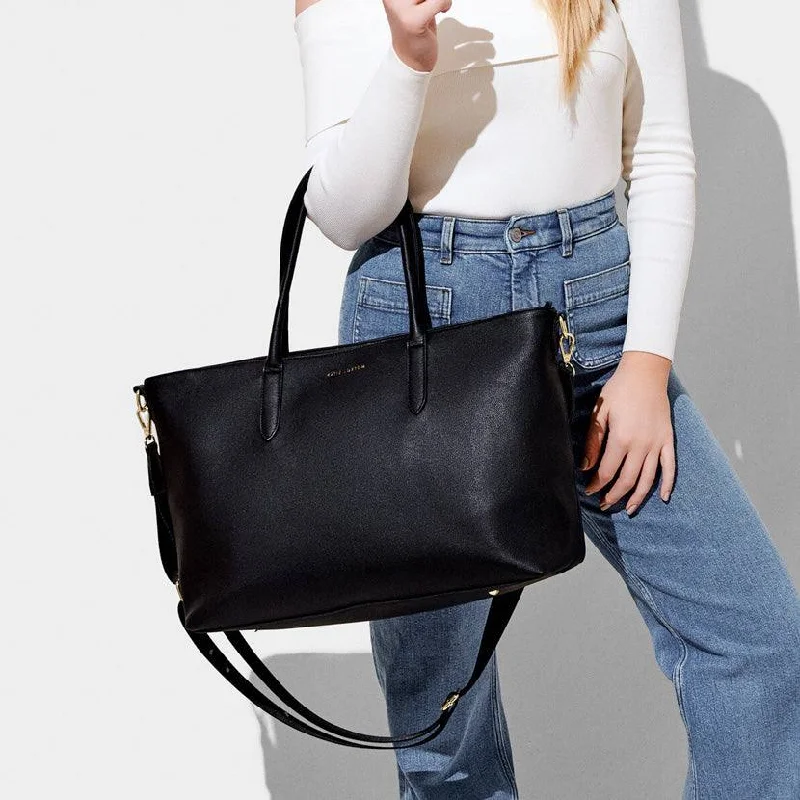 Patchwork Tote Bag in Denim with Vintage - Inspired Designs for a Retro AppealBaby Changing Tote Bag - Black Patchwork Tote Bag in Denim with Vintage - Inspired Designs for a Retro AppealBaby Changing Tote Bag - Black