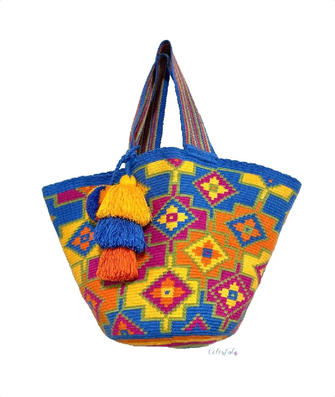 23- Caribbean Sunset | Orange/Indigo blue