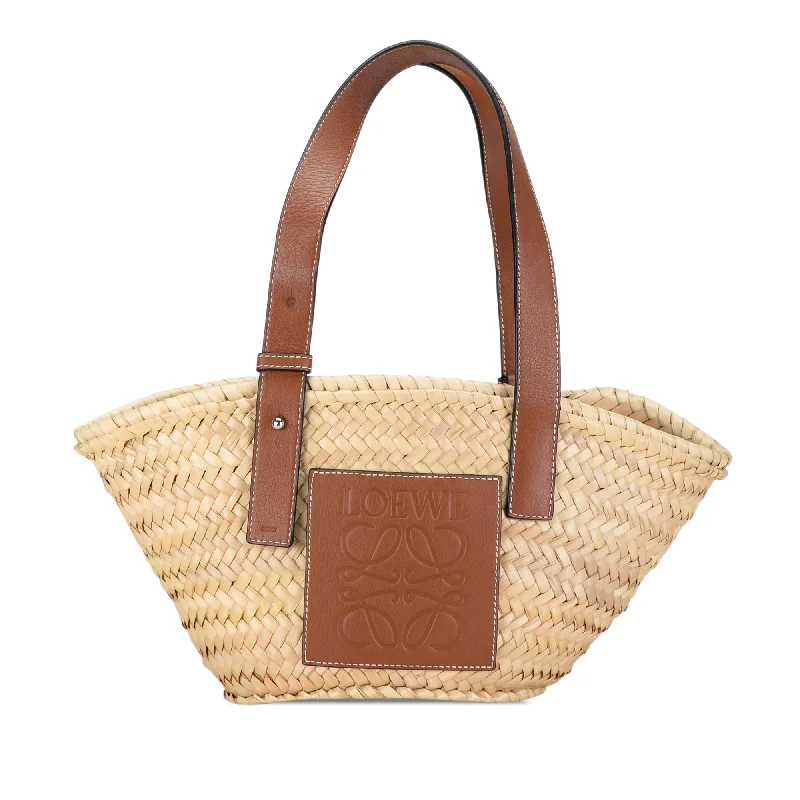 Oversized Jute Tote Bag in Natural Color with Rope Handles for a Beach VacationBeige LOEWE Small Raffia Basket Tote Oversized Jute Tote Bag in Natural Color with Rope Handles for a Beach VacationBeige LOEWE Small Raffia Basket Tote