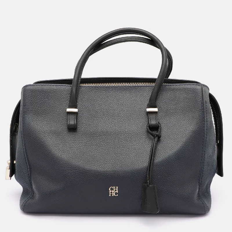 Women's Tote Bag with Magnetic Closure in Orange for Easy Access on the GoCh Carolina Herrera Blue Nubuck And Leather Zip Tote Women's Tote Bag with Magnetic Closure in Orange for Easy Access on the GoCh Carolina Herrera Blue Nubuck And Leather Zip Tote