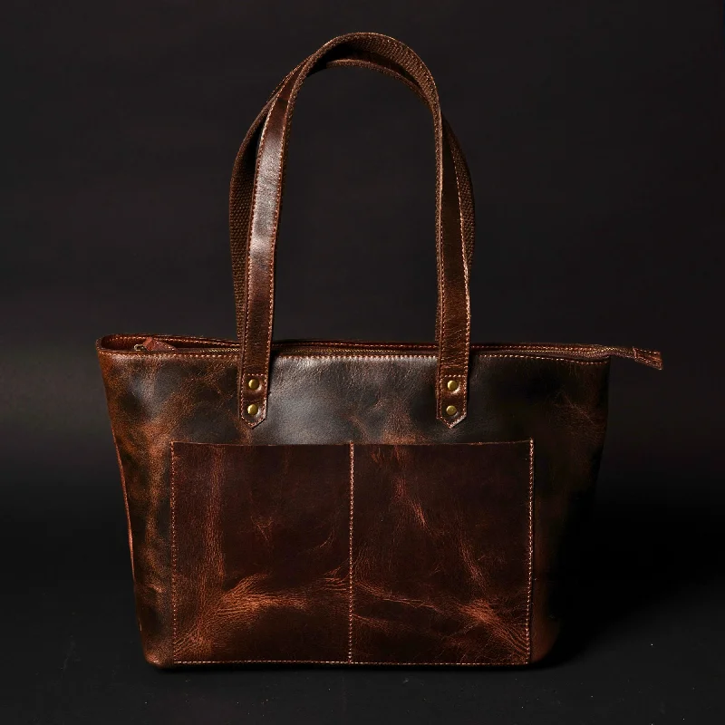 Women's Tote Bag with Zipper Closure in Red for Secure StorageClassic Brown Leather Tote Bag Women's Tote Bag with Zipper Closure in Red for Secure StorageClassic Brown Leather Tote Bag