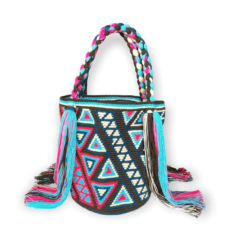 Pink Summer - Brown-Turquoise-Navy