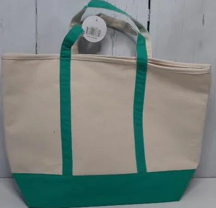 Medium - Sized Canvas Tote Bag in Navy Blue with Striped Pattern for a Nautical - Inspired LookCotton Canvas Bag-Mint-M733vl Medium - Sized Canvas Tote Bag in Navy Blue with Striped Pattern for a Nautical - Inspired LookCotton Canvas Bag-Mint-M733vl