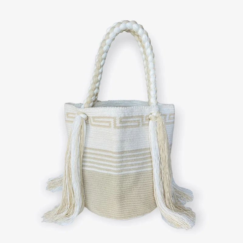 White Sands - Off-whites Greek Pattern